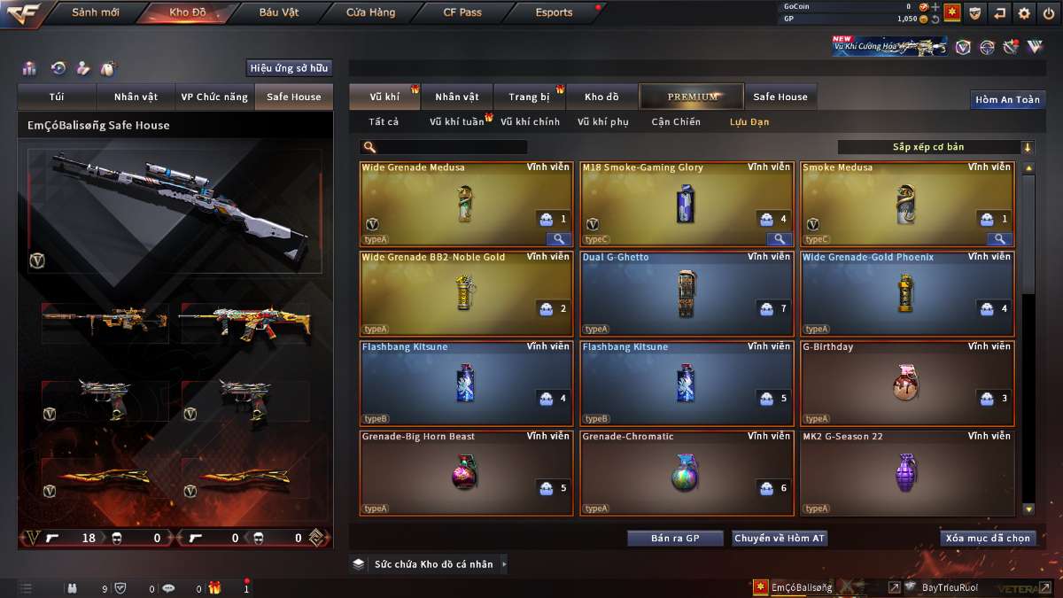 shop acc cf uy tin gia re